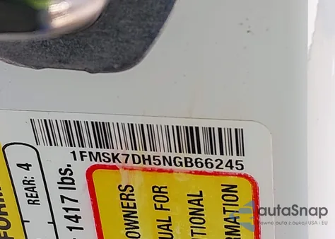 2022 Ford Explorer Xlt from USA, damaged, VIN 1FMSK7DH5NGB66245